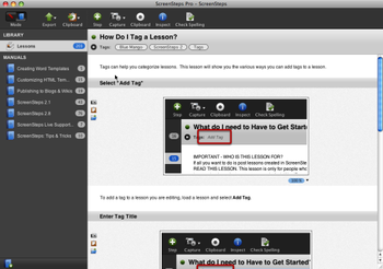 ScreenSteps screenshot 2