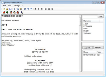 ScreenWriter screenshot