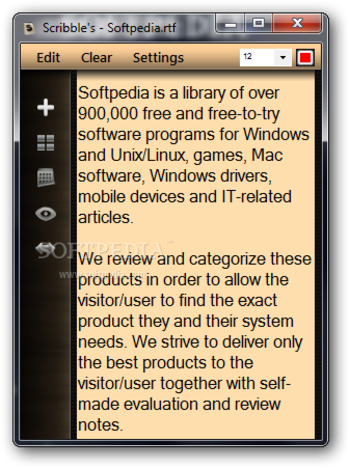 Scribble's - Notepad screenshot