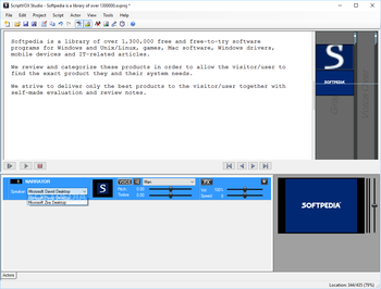 ScriptVOX Studio screenshot