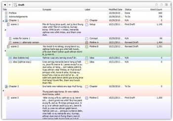 Scrivener screenshot