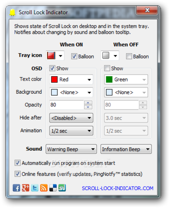 Scroll Lock Indicator screenshot