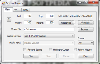 ScrRecX screenshot