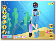 Scuba Diving Girl Dress Up screenshot 3