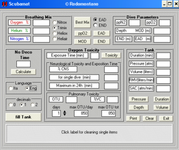 Scubamat screenshot 2