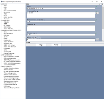 SCV Cryptomanager screenshot 2