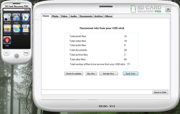 SD Card Recovery Pro screenshot