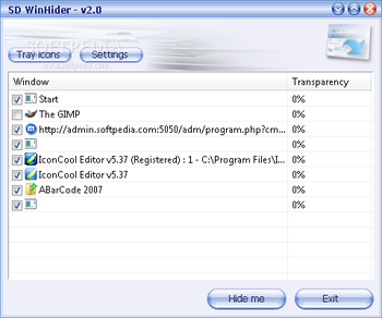 SD WinHider screenshot