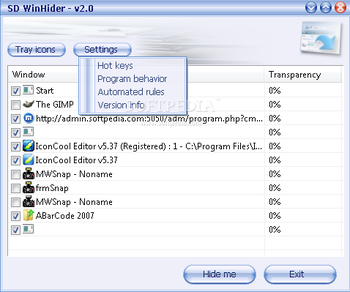 SD WinHider screenshot 4
