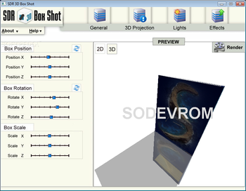 SDR 3D Box Shot screenshot 2