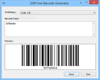 SDR Free Barcode Generator screenshot