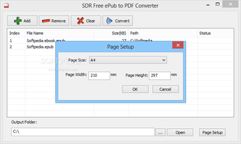 SDR Free ePub to PDF Converter screenshot 2
