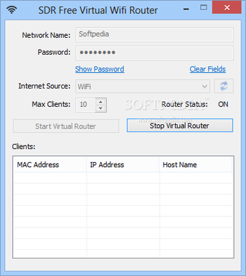 SDR Free Virtual Wifi Router screenshot