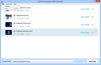 SDR Free Youtube to MP3 Converter screenshot 2