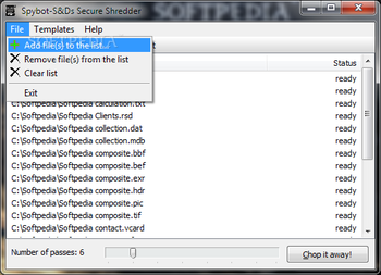 SDShred screenshot 2