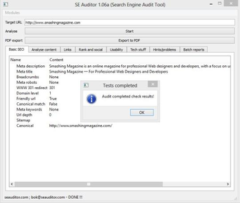 SE Auditor screenshot 7