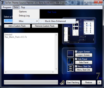 Se7en Theme Source Patcher screenshot 2