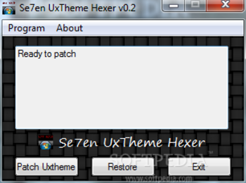 Se7en UxTheme Hexer screenshot