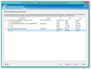 Seagate File Recovery screenshot