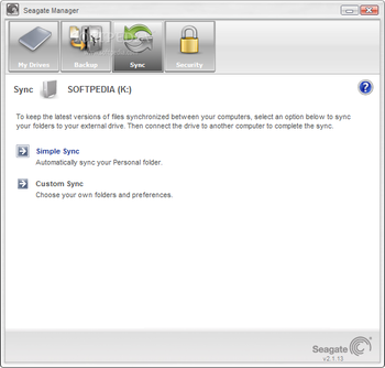 Seagate Manager for FreeAgent screenshot 4