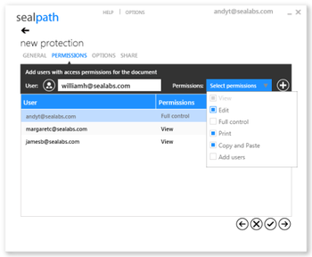 SealPath Desktop screenshot