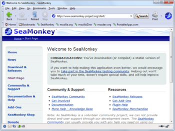 SeaMonkey Portable screenshot