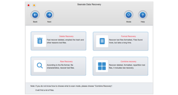 Seanate Data Recovery For Win screenshot