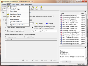 Search Engine Builder Professional screenshot 2
