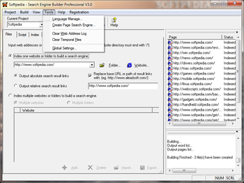 Search Engine Builder Professional screenshot 3