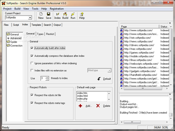 Search Engine Builder Professional screenshot 5