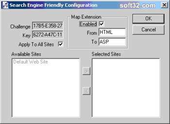 Search Engine Friendly ISAPI Filter screenshot 2
