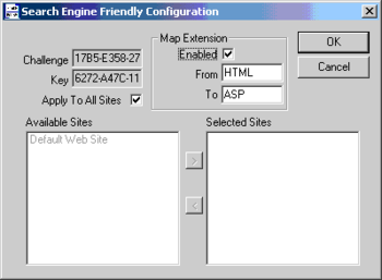 Search Engine Friendly ISAPI Filter screenshot 3