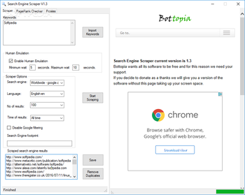 Search Engine Scraper screenshot