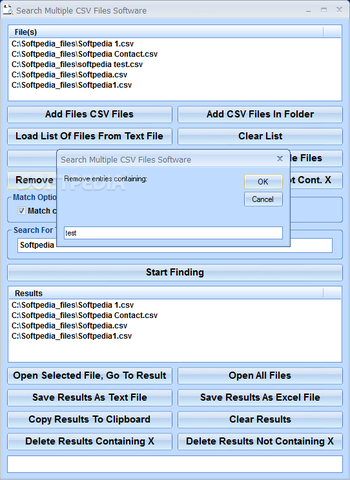 Search Multiple CSV Files Software screenshot 2
