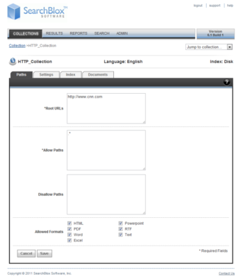 SearchBlox Server screenshot 2