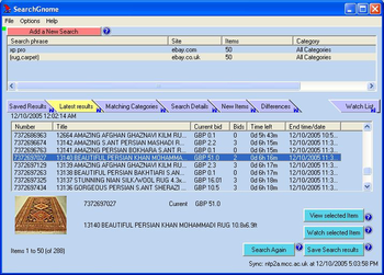 searchgnome - eBay search screenshot 2
