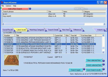 searchgnome - eBay search screenshot 3