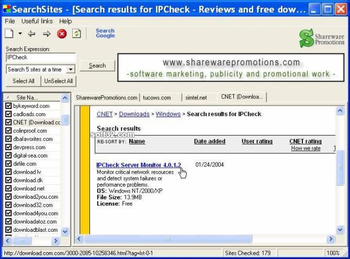 SearchSites screenshot 2