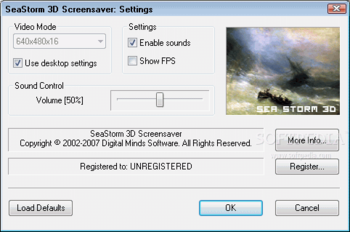 SeaStorm 3D Screensaver screenshot