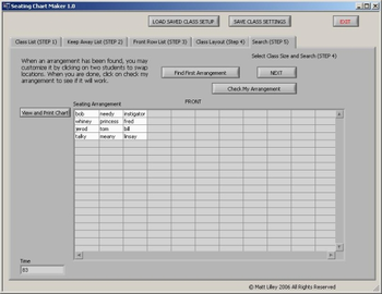 Seating Chart Maker screenshot