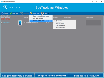 SeaTools for Windows screenshot 3