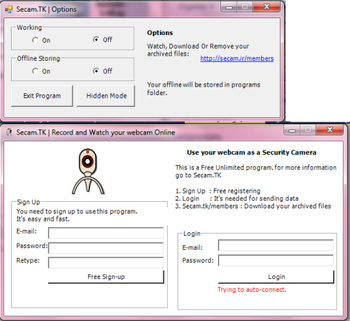 Secam screenshot