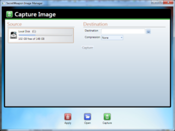 SecretWeapon Image Manager screenshot
