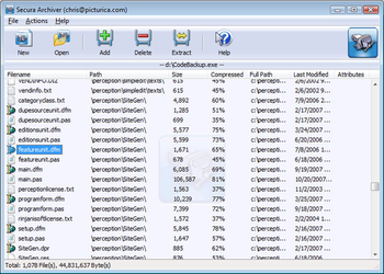 Secura Archiver screenshot 2