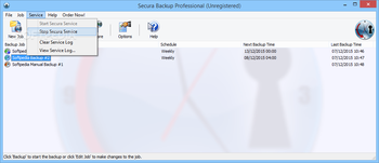Secura Backup Professional screenshot 4