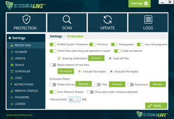 SecuraLive Antivirus screenshot 3