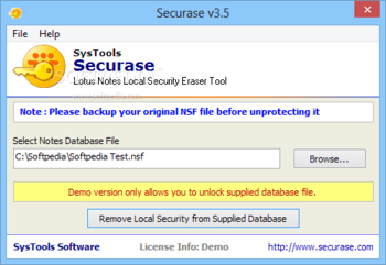 Securase screenshot