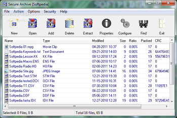 Secure Archive screenshot