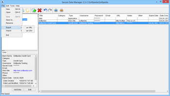 Secure Data Manager screenshot 2