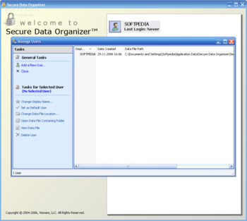 Secure Data Organizer screenshot 2